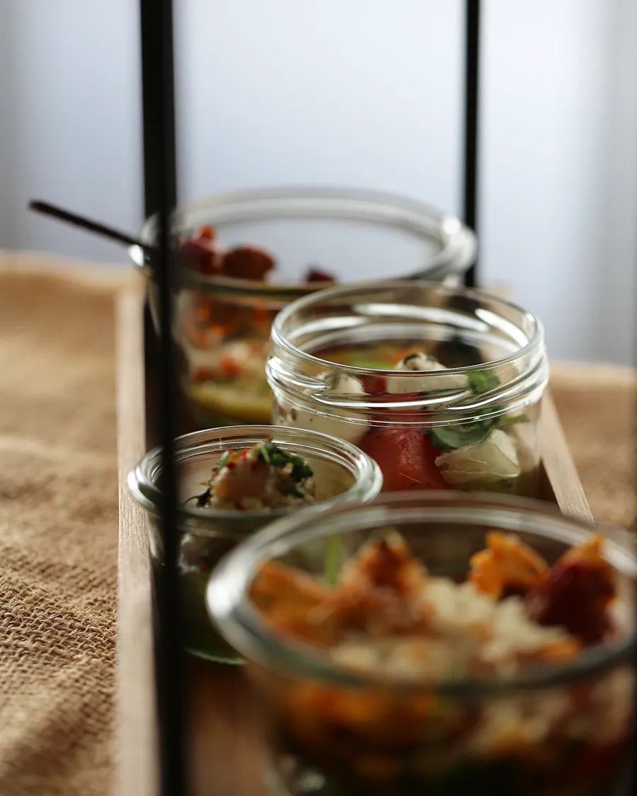 Business Bites Pro mit Snacks im Glas für Fingerfood Catering in Düsseldorf
