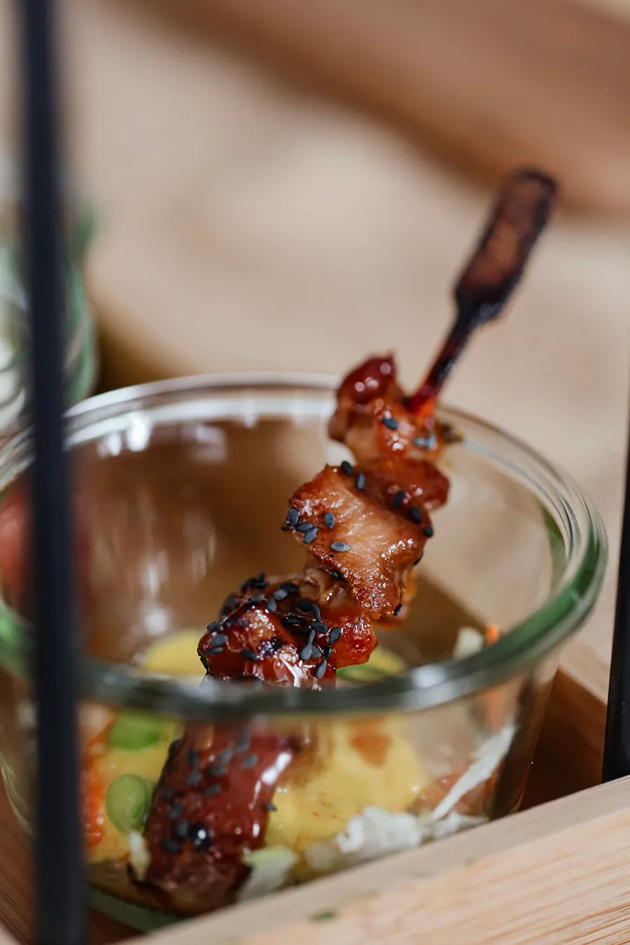 BBQ-Spieß für Street Food und Sommerfest Catering in Düsseldorf