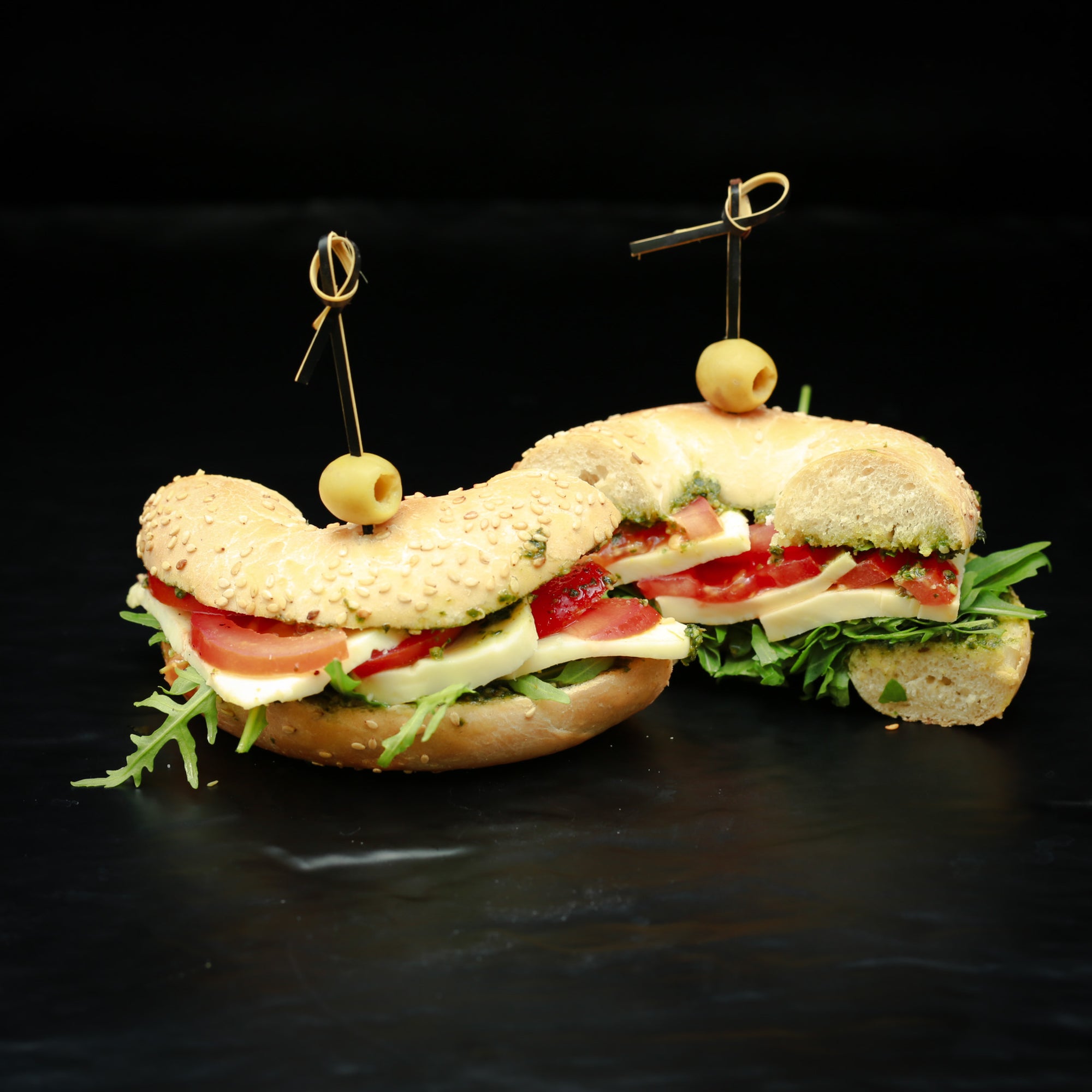 Bagel Caprese