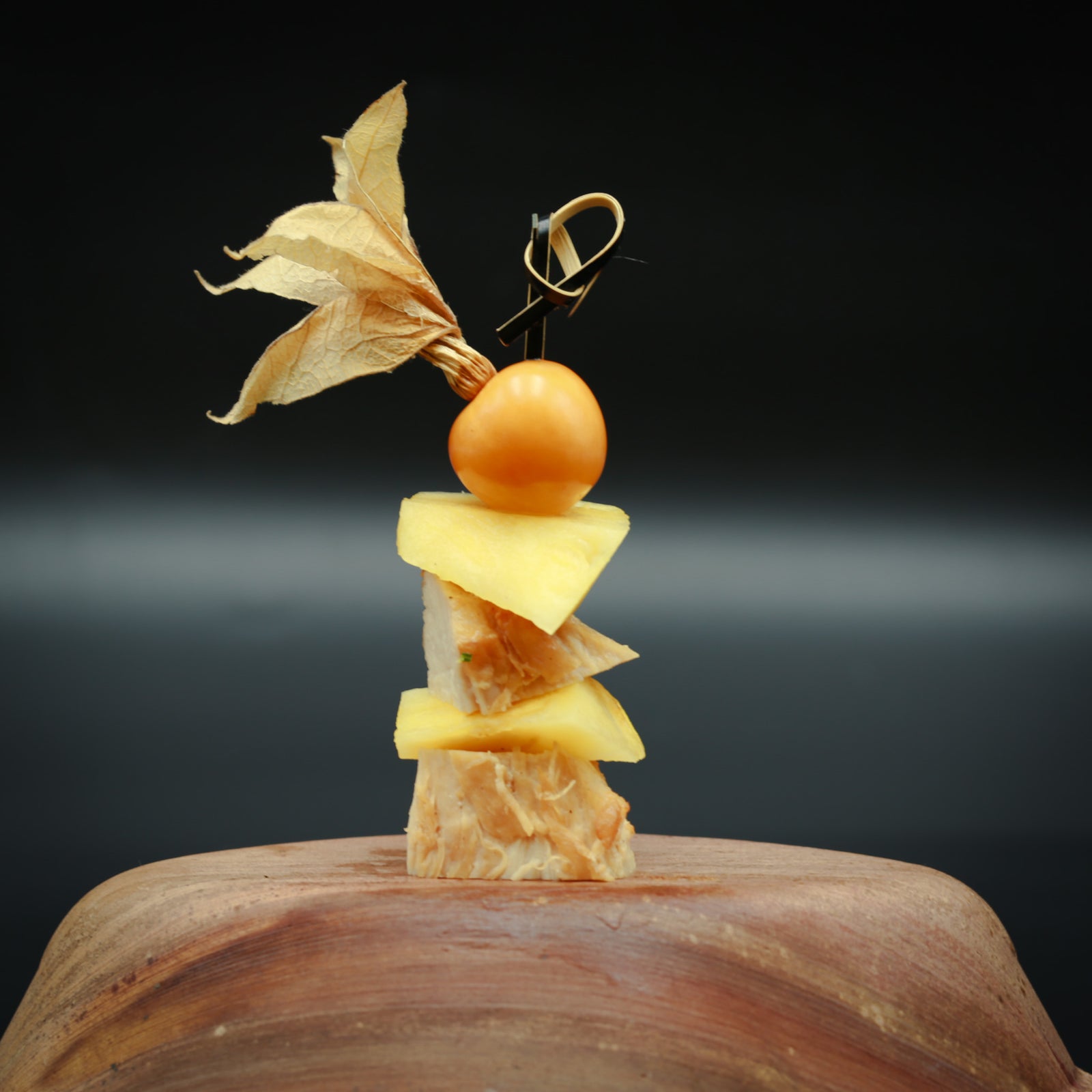 Hähnchen-Ananas-Spieß