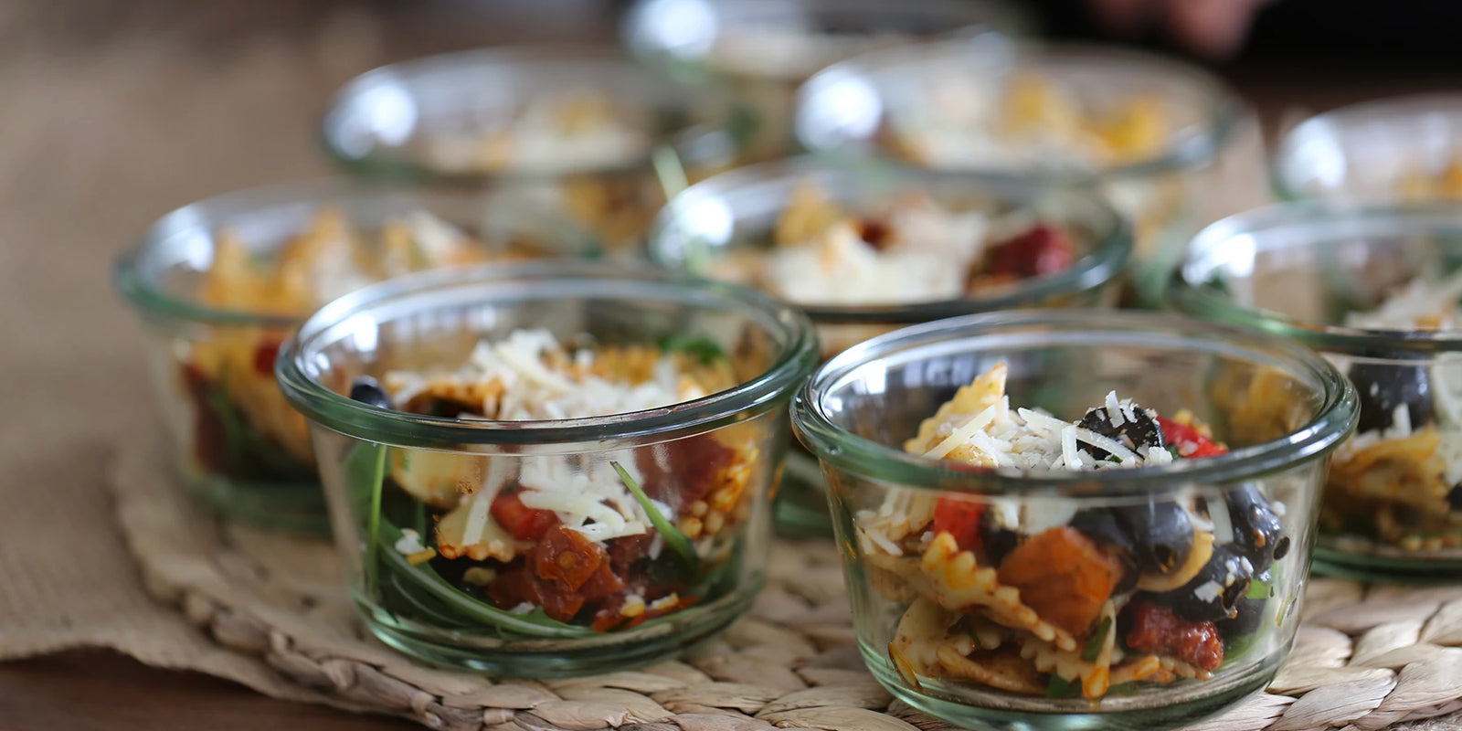 Buffet-Speisen im Glas für Buffet Catering in Düsseldorf