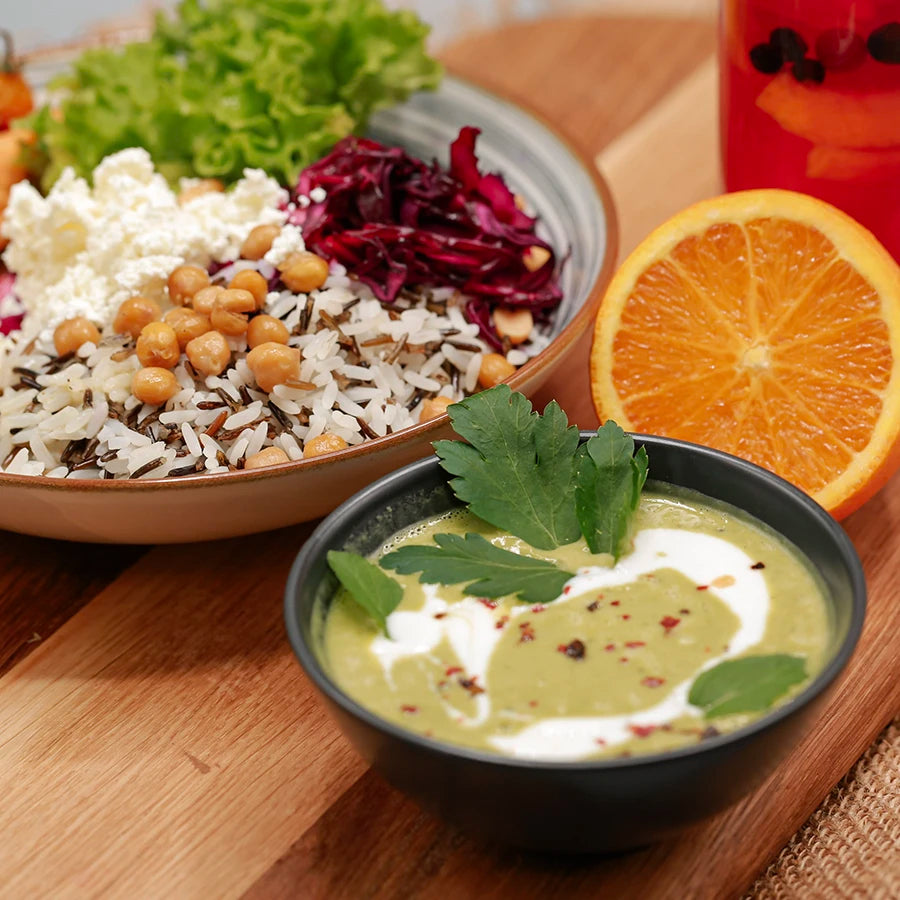 Core & Glow Performance Bundle mit Bowl, Suppe und Drink für Business Catering in Düsseldorf