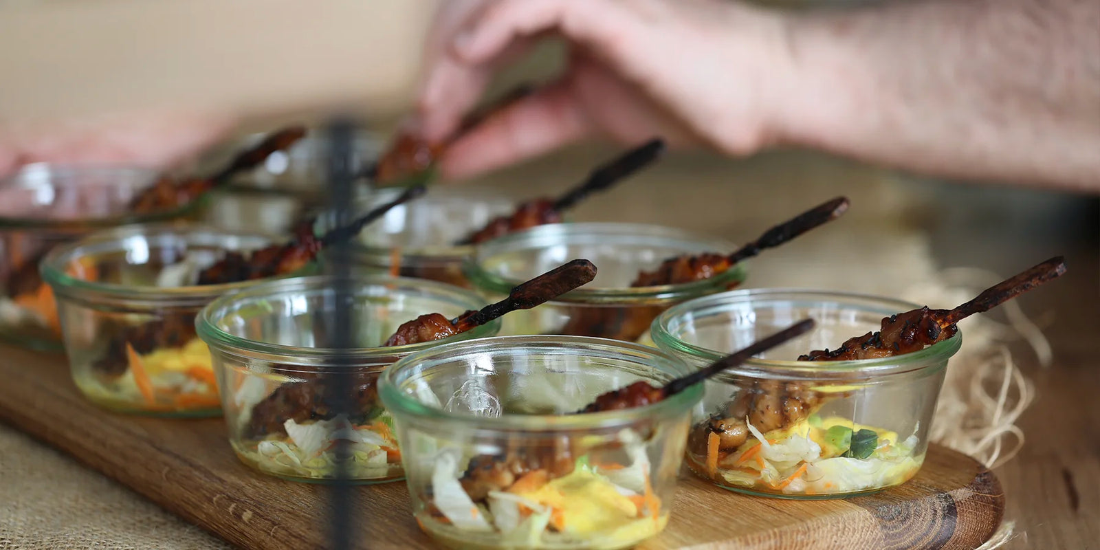Fingerfood im Glas für Messe Catering in Düsseldorf